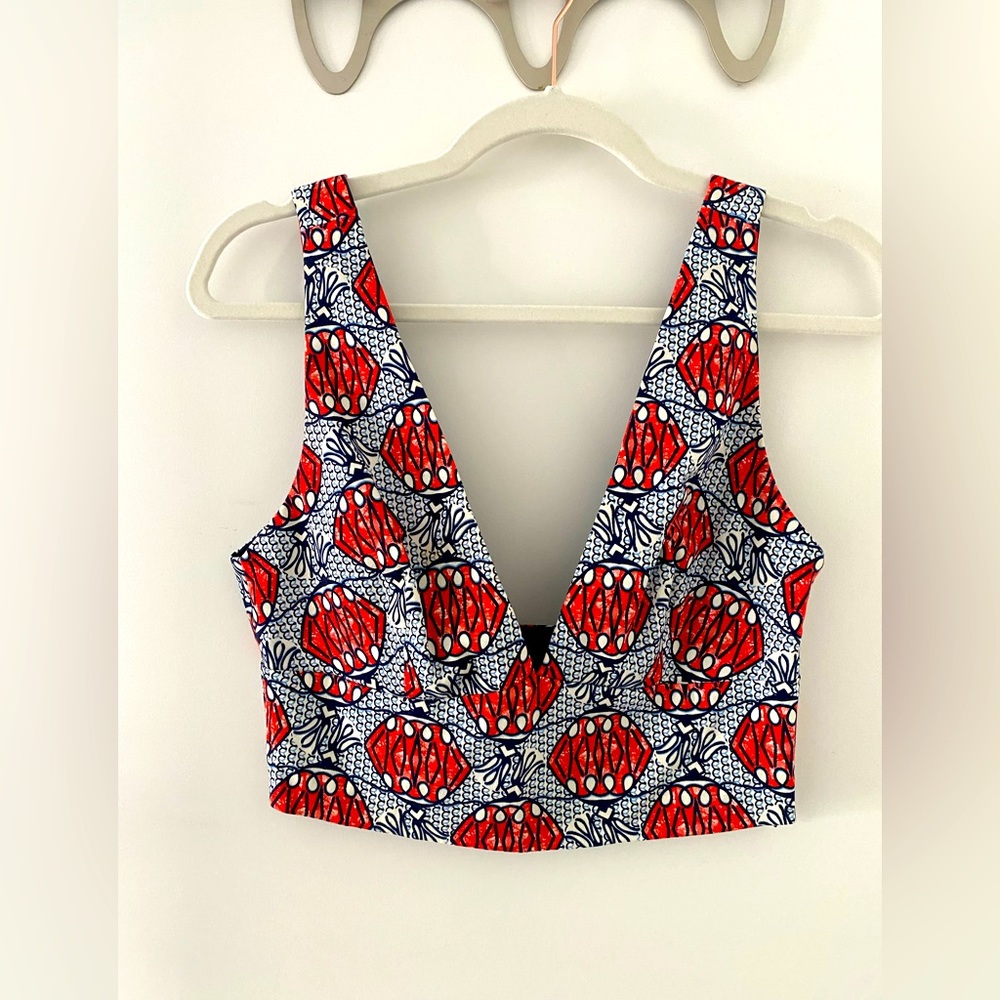 Zara printed cropped top